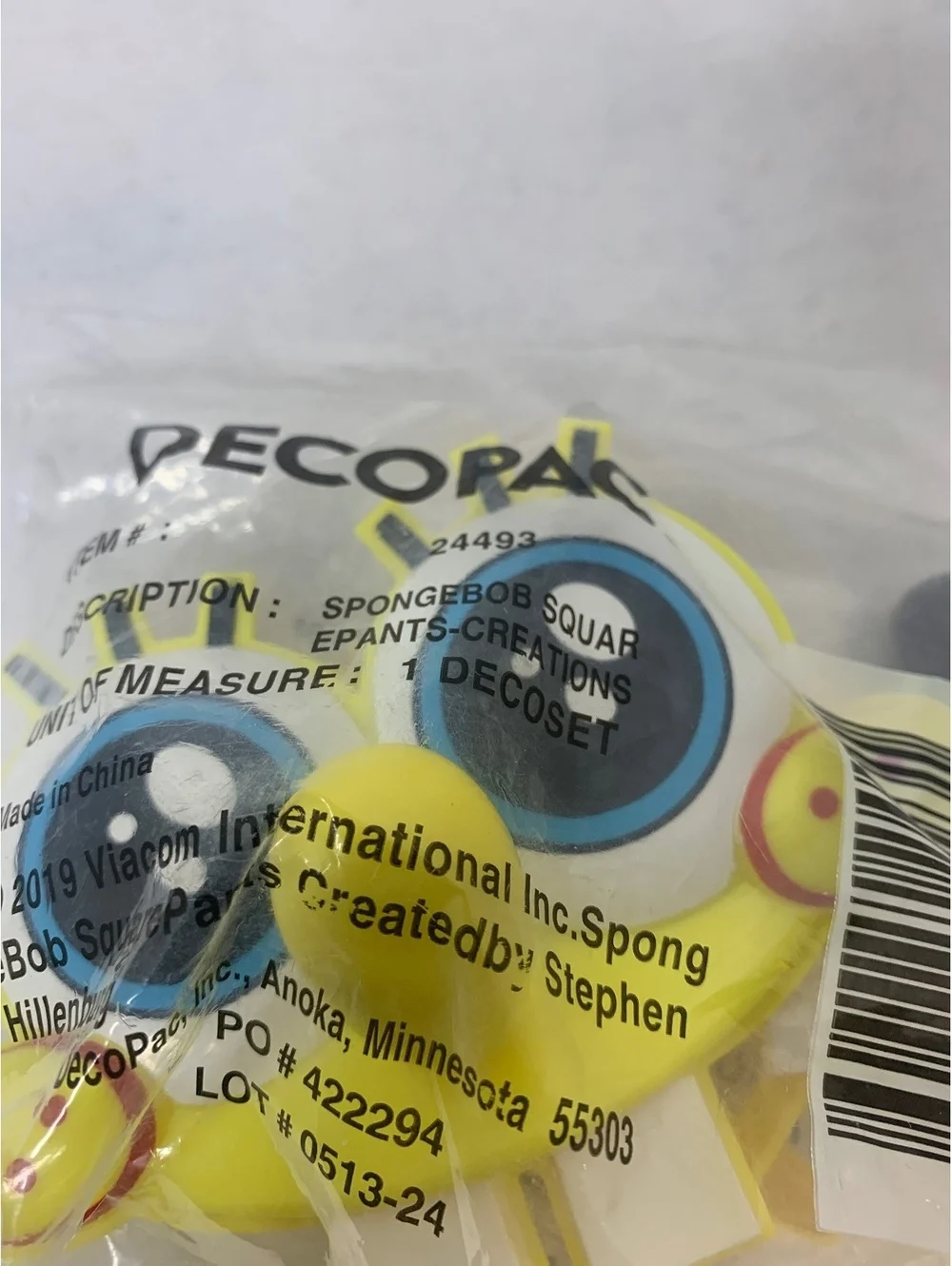 DecoPac SpongeBob SquarePants Cake Decoration Set - New in Package